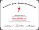 Body Geometry Fit - Dautov Sergey - сертификат